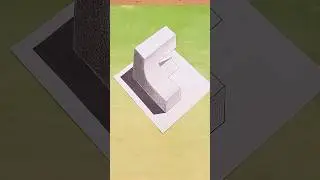 Dibuja la letra F curva en 3D🔶️