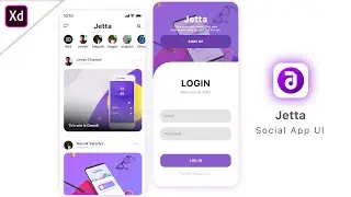 Jetta | Social App UI | SpeedDesign | Adobe XD