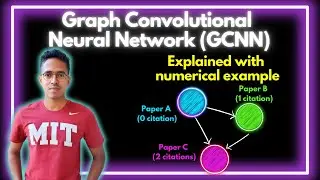 Graph Convolutional Neural Network (GCNN) | Explained with a simple numerical example