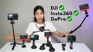 EVERY Accessories for DJI Osmo Action 4 GoPro Insta360 Camera | PGYTECH CapLock MantisPod Z