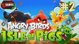 Attacking green pigs in Angry Birds VR: Isle of Pigs Walkthrough - Part 2.