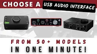 How to Find the Best USB Audio Interface (under $300) for Your Home Studio in Under 1 Minute!