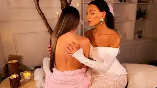 ASMR With My Sister 🩷 DREAMY Back Tracing ASMR Real Person | For Deep Sleep 😴