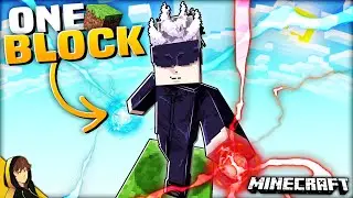 ONE BLOCK as GOJO in Minecraft CHALLENGE!?! [ProjectJJK]