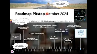 SharePoint roadmap pitstop October 2024