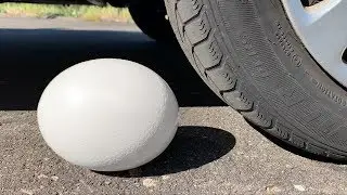 Crushing Crunchy & Soft Things by Car! - EXPERIMENT  CAR VS GIANT EGG