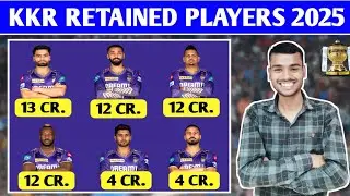 IPL KKR Retain & Release Players | TATA IPL KKR 6 RETAINED Mega Auction| Rinku Singh Retain Players
