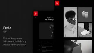 Pekko - Minimal Dark WordPress Theme | Themeforest Website Templates and Themes