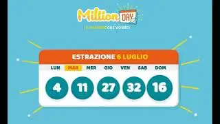 Estrazione Millionday 06-07-2021