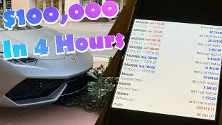 How I Made $100,000 Dollars In 4 Hours Trading | Vlog 8