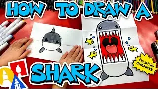 How To Draw A Shark Folding Surprise Puppet