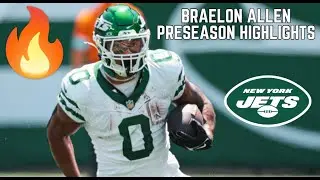 Braelon Allen FULL Preseason Highlights🔥|| NFL Preseason 2024 ||