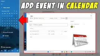 How to Add Event and Meeting in Calendar in Windows 11