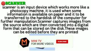 Input devices scanner digitizer in computer graphics