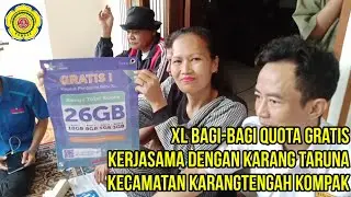 XL Bagi Quota Gratis untuk Warga Sukasari bersama Karang Taruna Kecamatan Karangtengah Kompak
