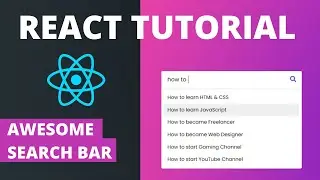 Search Bar in React Tutorial - Cool Search Filter Tutorial