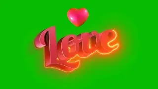 Love Neon Effects green screen I BirammaSakthiTech