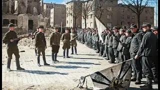 RARE FOOTAGE. Capitulation of German forces in the Courland Pocket (MAY 1945)