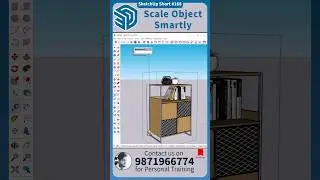 🔷 SketchUp Short - 168, Scale Object Smartly