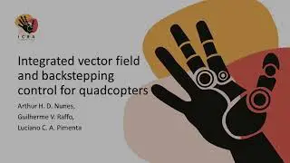 Integrated vector field and backstepping control for quadcopters