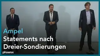 Ampel-Koalition? Statements nach erstem Sondierungsgespräch zwischen SPD, Grüne & FDP