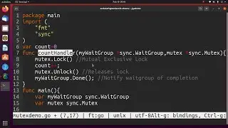 Go (golang) Advanced Tutorials - Mutex and Waitgroup, Console Input