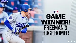 Freddie Freeman blasts a HUGE HR to win it for the Dodgers!