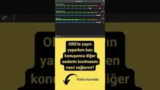 OBS'te yayın yaparken...