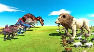 Lion King VS Spinosaurus Dinosaur Evolution - Dinosaurs Best Battle