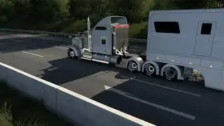 Euro Truck Simulator 2 Сегодня хочу показать крутой прицеп для перевозки болидов.