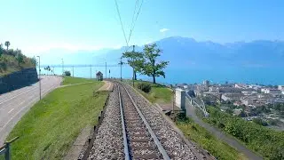 ★ 4K 🇨🇭 Zweisimmen - Montreux cab ride, Switzerland [09.2023] Führerstandsmitfahrt Goldenpass