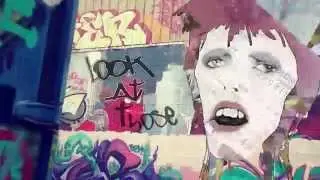 David Bowie - Life on Mars? New cover by  Hyrtis (Gladys Hulot) - Street art and musical saw