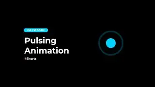 Awesome Pulsing Animation with Html and CSS #short #cssanimation  #javascript #css #programming