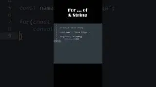 JavaScript - For ...of with String