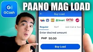 How to BUY LOAD on GCash (Globe, TM, Smart, TNT, Dito, Gomo)