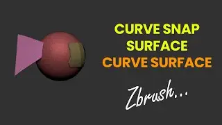 Curve Snap Surface & Curve Surface Tool in ZBrush | Tutorial & Differences