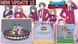 Anime Evolution Simulator - New Update 13 Add Defense 5 & RAID