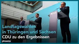 Pressekonferenz der CDU nach den Landtagswahlen in Thüringen und Sachsen | 02.09.24