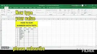 calculating numbers containing text / Sum of numbers with text #excel #sum #calculating