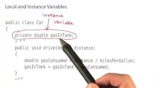 Local and Instance Variables, Part 1 - Intro to Java Programming