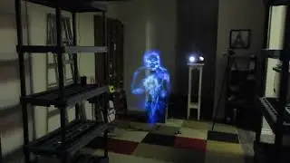 Halloween Ghost Hologram Fog Screen Projection Using Water Vapor