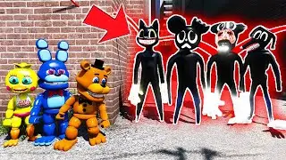 ДЕТИ АНИМАТРОНИКОВ ФРЕДДИ СПАСАЮТ ДОМ ОТ CARTOON CAT И DOG! ГТА 5 МОДЫ ФНАФ Анимация GTA MODS FNAF