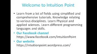 Welcome to Intuition Point