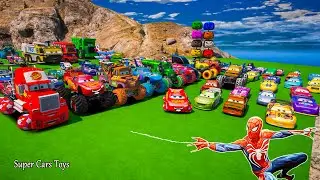 Disney Pixar Cars High Impact Lightning McQueen Monster Truck Mack Hauler Mater Airborne Racing Toys