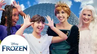 Taking a Trip to Meet Anna & Elsa in Epcot | Frozen Friends Club