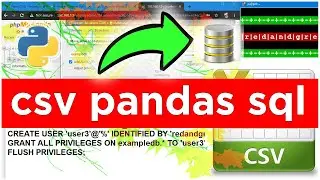 CSV to Pandas | Pandas to SQL with Python Code | Jupyter Notebook