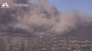 Dramatic timelapse footage shows explosion of Palisades Fire