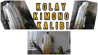 KOLAY KİMONO KALIBI NASIL ÇIKARILIR/SESLİ ANLATIM/KİMONO PATTERN/EASY SEWİNG