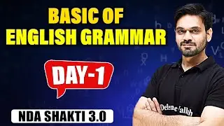 NDA English 2023 | Basic of English Grammar | NDA CRASH COURSE