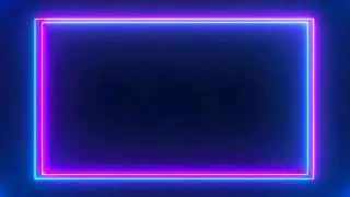 Neon Lighting Frame | Glowing Border | Animated Background | VFX | LOOP VIDEO Adobe After Effects